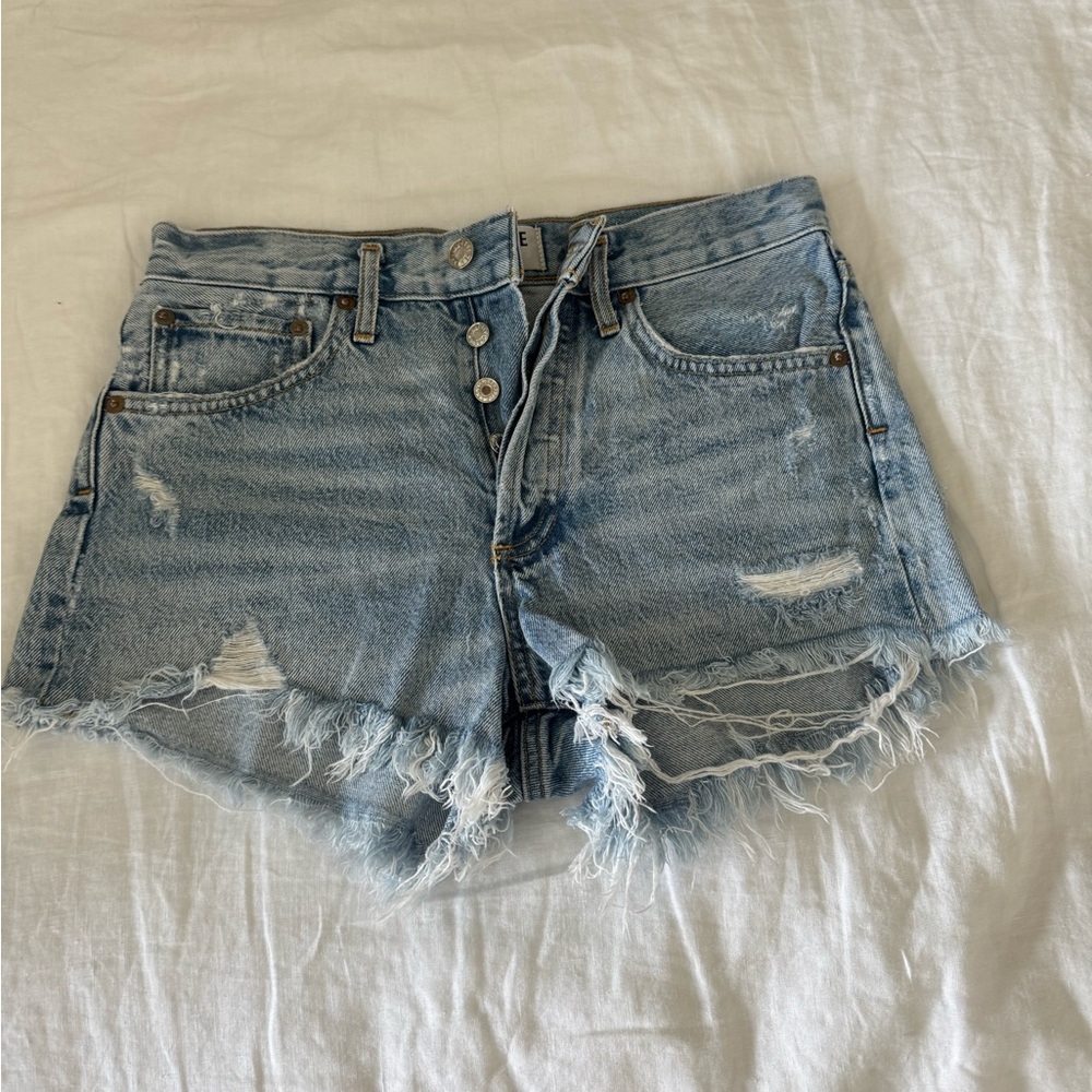 Agolde Parker denim shorts